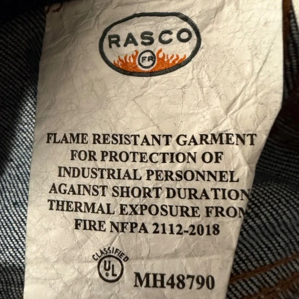Rasco FR Flame Resistant Classic Fit Blue Denim Jeans FR4622‎ Mens 30x30 NWT
